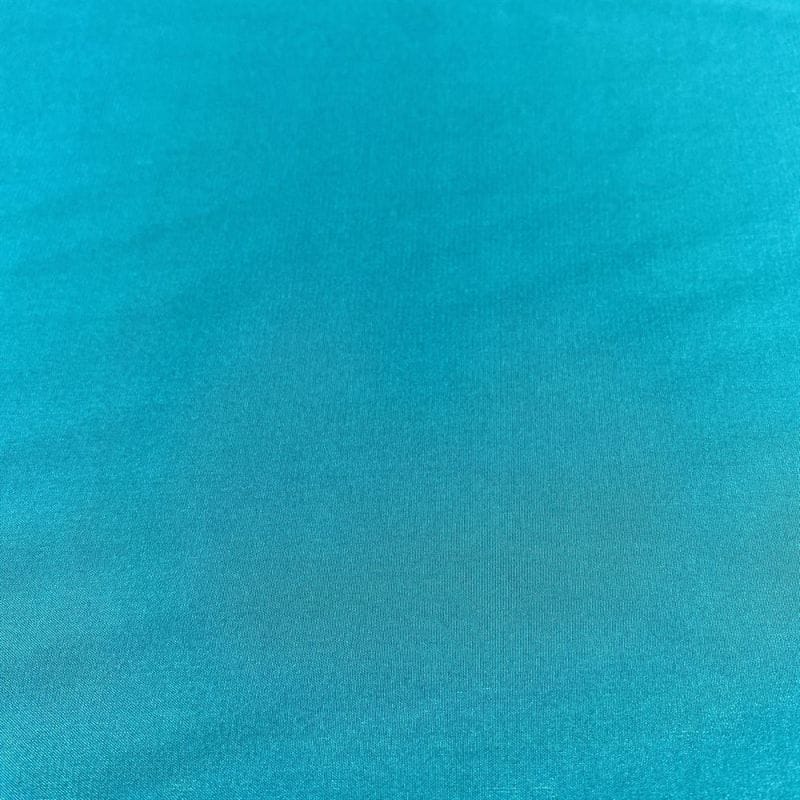Tecido Crepe de Chine Seda Pura Verde Turquesa • Luema Tecidos