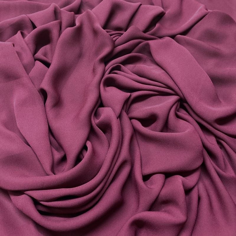 Tecido Musseline Liso Marsala • Luema Tecidos