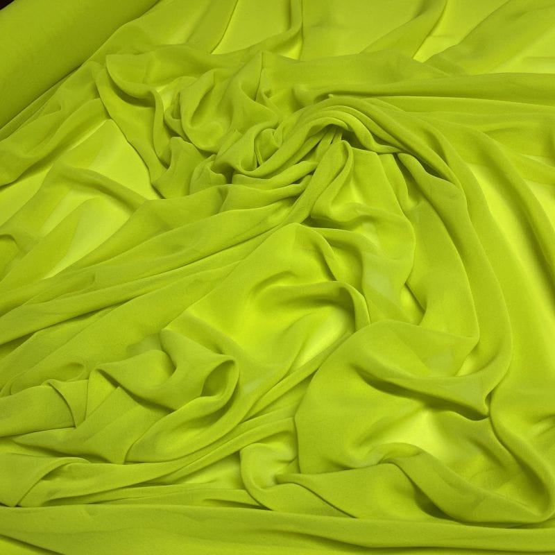 Tecido Musseline Liso Amarelo • Luema Tecidos