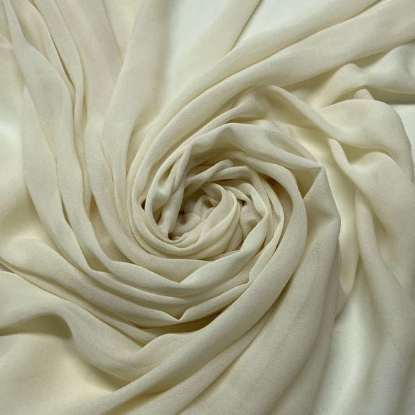 Tecido Musseline Liso Bege • Luema Tecidos