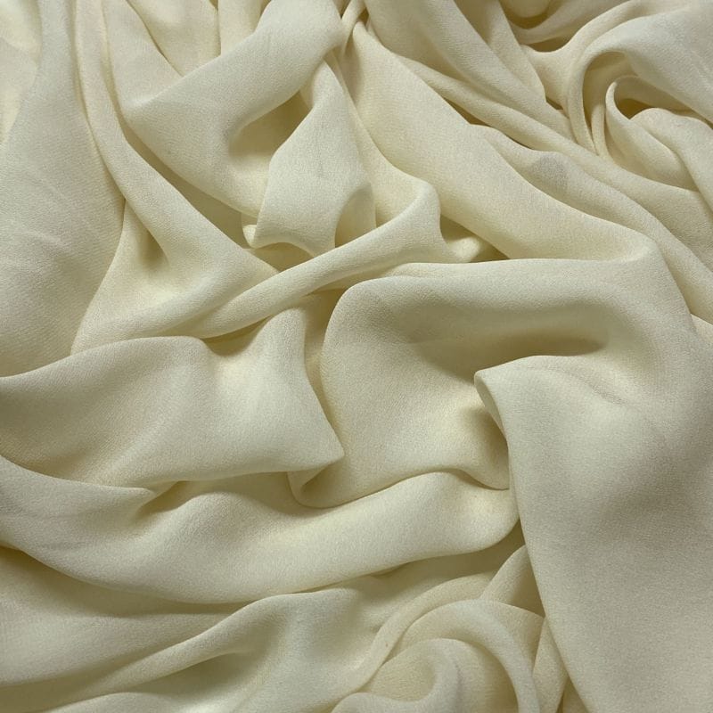 Tecido Musseline Liso Bege • Luema Tecidos