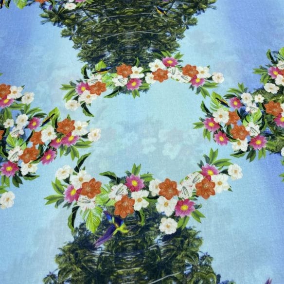 Viscose Estampada Fractal Floral • Luema Tecidos Viscose Estampada Fractal Floral • Luema Tecidos