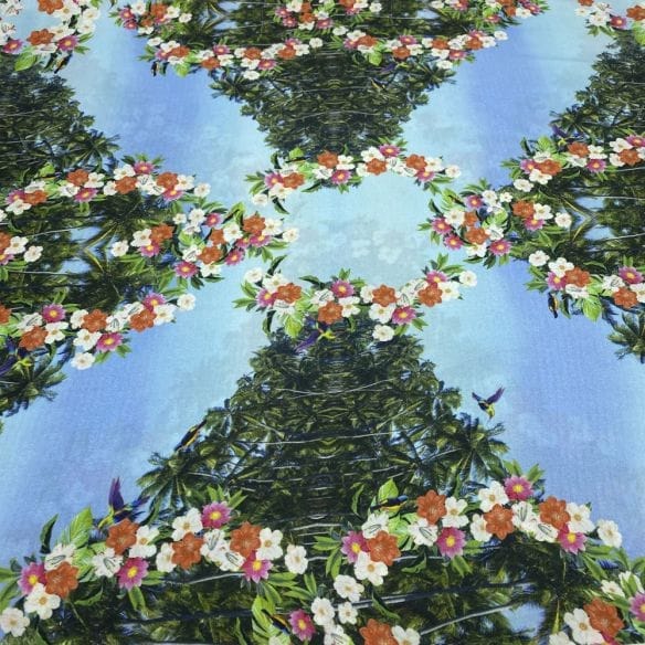 Viscose Estampada Fractal Floral • Luema Tecidos Viscose Estampada Fractal Floral • Luema Tecidos