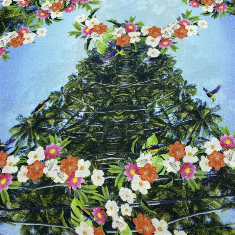 Viscose Estampada Fractal Floral • Luema Tecidos Viscose Estampada Fractal Floral • Luema Tecidos