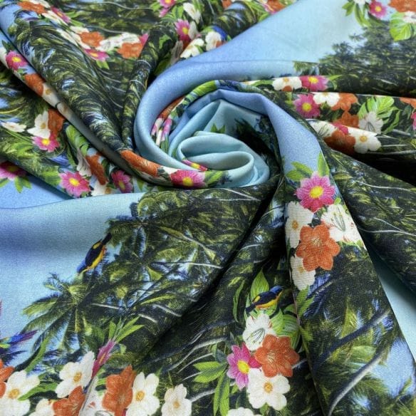 Viscose Estampada Fractal Floral • Luema Tecidos Viscose Estampada Fractal Floral • Luema Tecidos