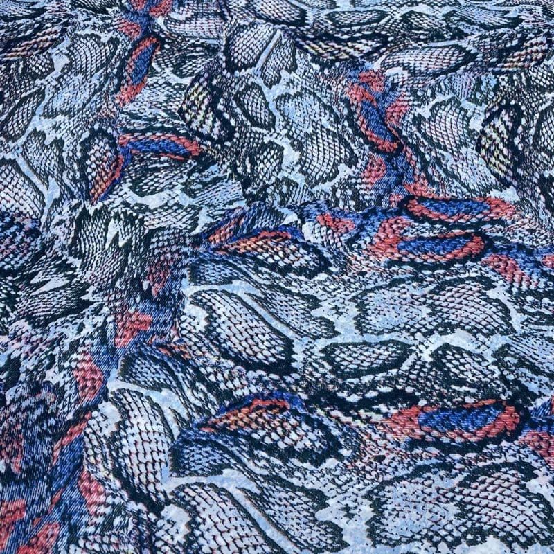 Musseline Estampado Snake Colors • Luema Tecidos