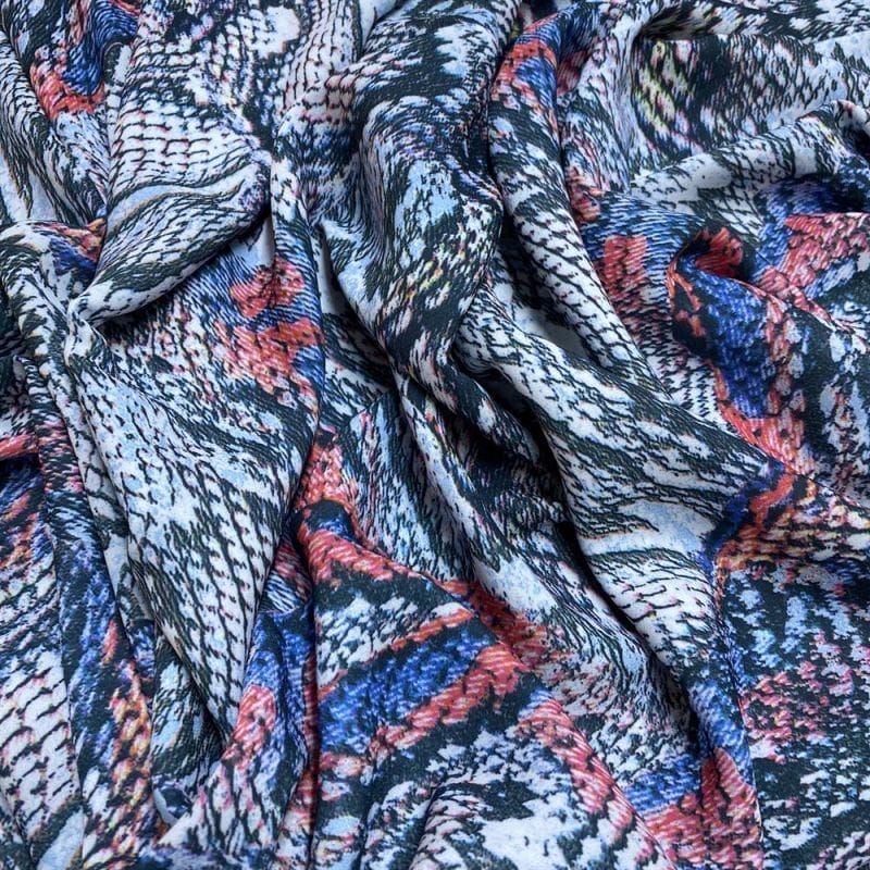 Musseline Estampado Snake Colors • Luema Tecidos