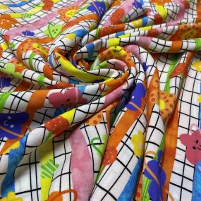 Viscose Estampada Happy Flowers • Luema Tecidos 2