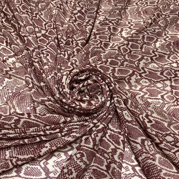 Musseline Estampado Red Snake • Luema Tecidos Musseline Estampado Red Snake • Luema Tecidos