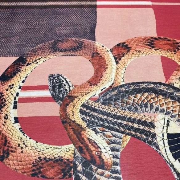 Musseline Estampado King Snake • Luema Tecidos