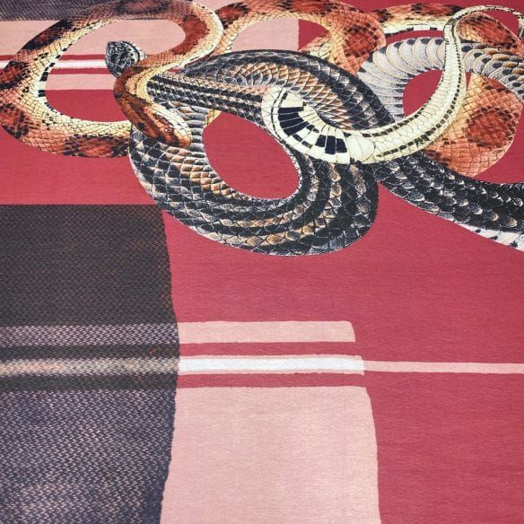 Musseline Estampado King Snake • Luema Tecidos