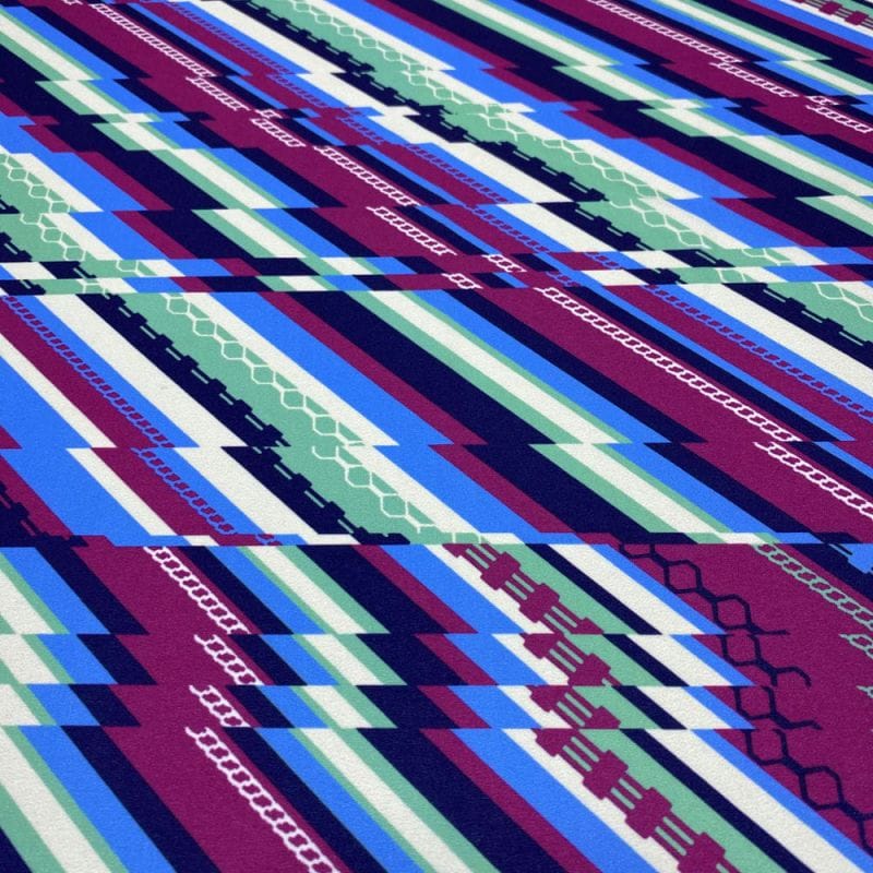 Crepe de Chine Listrado Belize • Luema Tecidos