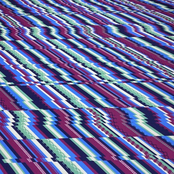 Crepe de Chine Listrado Belize • Luema Tecidos