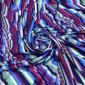 Crepe de Chine Listrado Belize Crepe de Chine Listrado Belize • Luema Tecidos