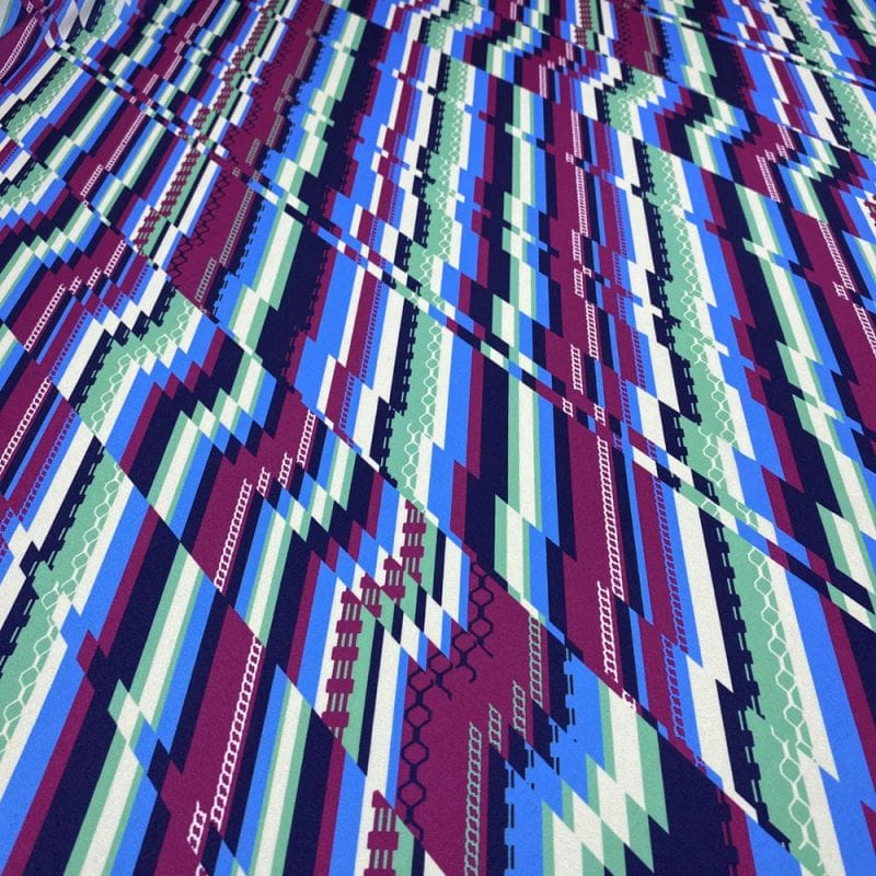 Crepe de Chine Listrado Belize • Luema Tecidos