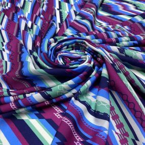 Crepe de Chine Listrado Belize Crepe de Chine Listrado Belize • Luema Tecidos 2