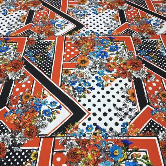 Crepe de Chine Estampado Floral ACT • Luema Tecidos Crepe de Chine Estampado Floral ACT • Luema Tecidos