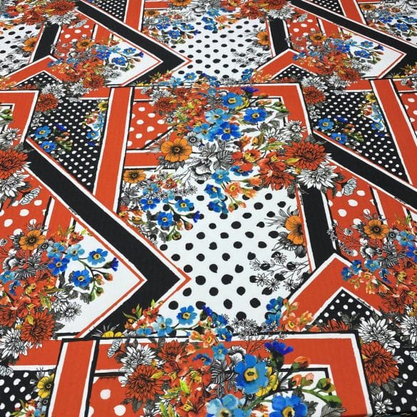 Crepe de Chine Estampado Floral ACT • Luema Tecidos Crepe de Chine Estampado Floral ACT • Luema Tecidos