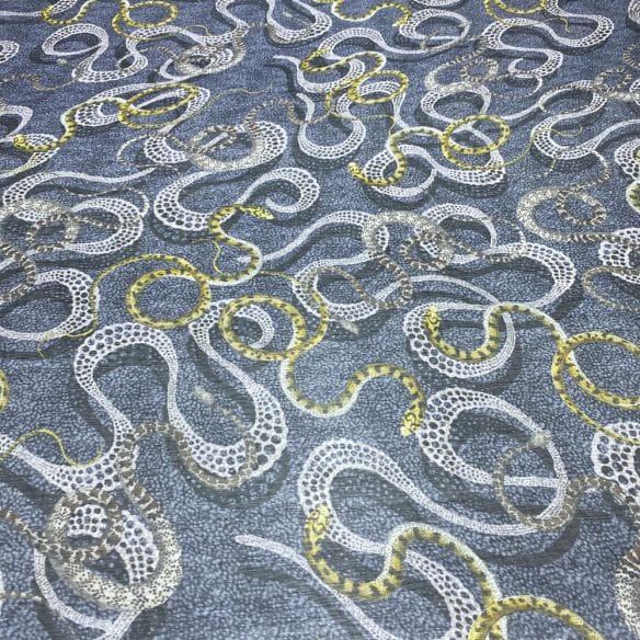 Musseline Estampado Ana Ruga Snakes • Luema Tecidos Musseline Estampado Ana Ruga Snakes • Luema Tecidos