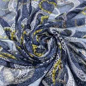 Musseline Estampado Ana Ruga Snakes Musseline Estampado Ana Ruga Snakes • Luema Tecidos