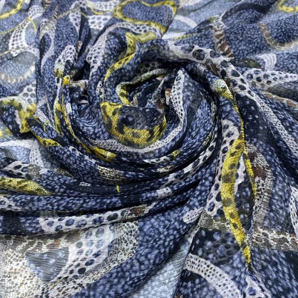 Musseline Estampado Ana Ruga Snakes • Luema Tecidos Musseline Estampado Ana Ruga Snakes • Luema Tecidos