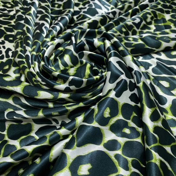 Cetim Toque de Seda Onça Cobre • Luema Tecidos