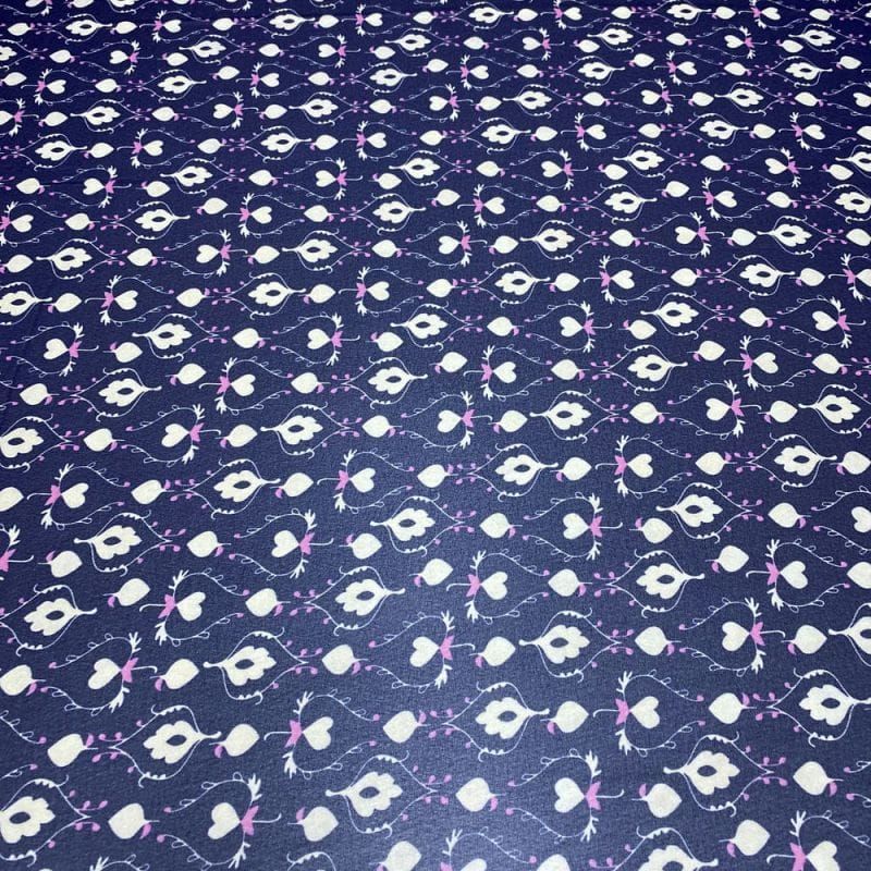 Musseline Estampado ANML Azul • Luema Tecidos