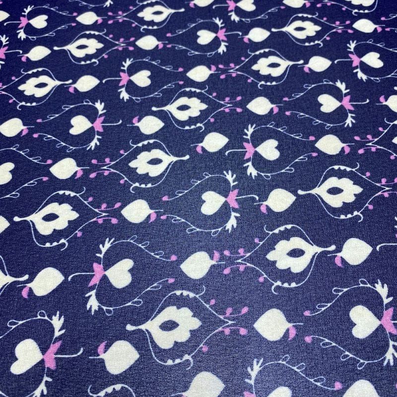 Musseline Estampado ANML Azul • Luema Tecidos