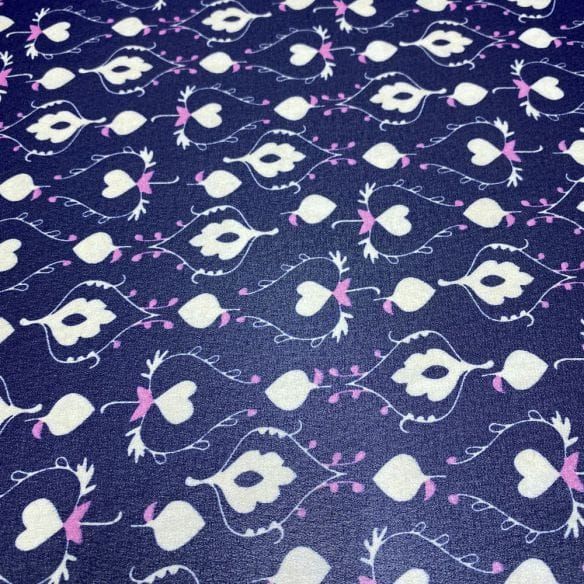 Musseline Estampado ANML Azul • Luema Tecidos