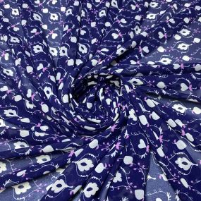 Musseline Estampado ANML Azul Musseline Estampado ANML Azul • Luema Tecidos