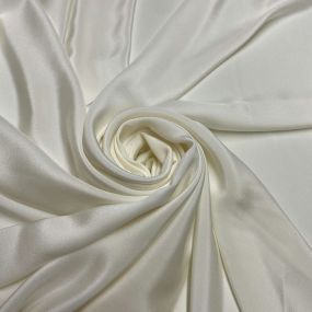 Tecido Crepe Romain Seda Pura Off White • Luema Tecidos 2