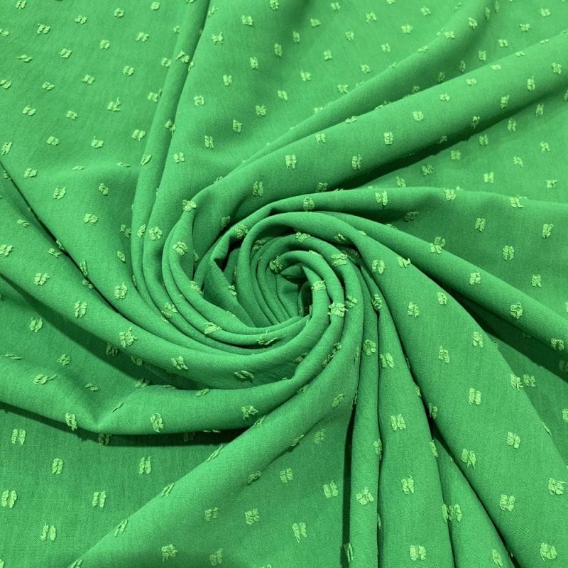 Viscose Pipoquinha Verde Bandeira • Luema Tecidos