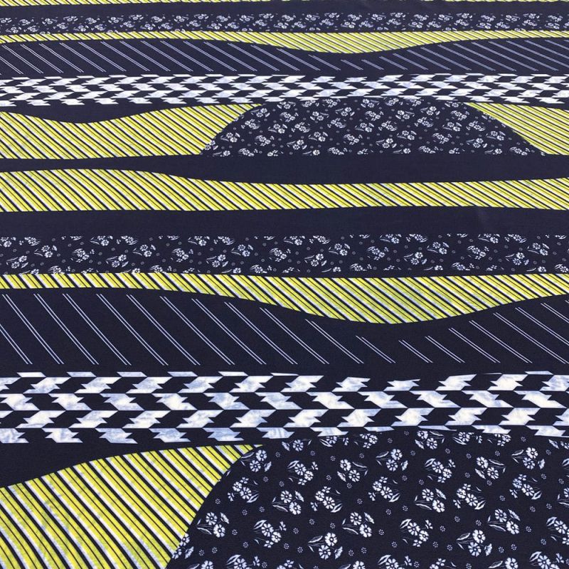 Tecido Crepe de Chine Seda Pura Abstract • Luema Tecidos Tecido Crepe de Chine Seda Pura Abstract • Luema Tecidos