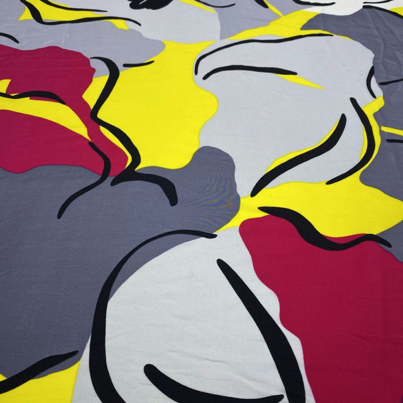 Tecido Crepe de Chine Seda Pura Red Colors • Luema Tecidos Tecido Crepe de Chine Seda Pura Red Colors • Luema Tecidos