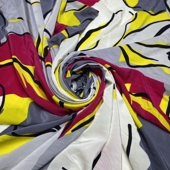 Tecido Crepe de Chine Seda Pura Red Colors • Luema Tecidos Tecido Crepe de Chine Seda Pura Red Colors • Luema Tecidos