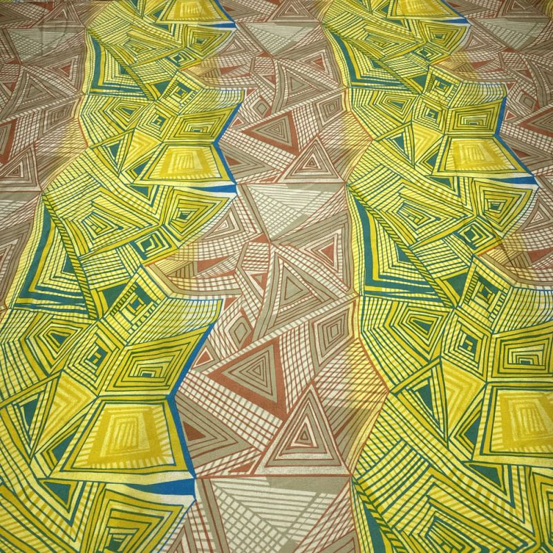 Tecido Crepe de Chine Seda Pura Geométrico Colors • Luema Tecidos Tecido Crepe de Chine Seda Pura Geométrico Colors • Luema Tecidos