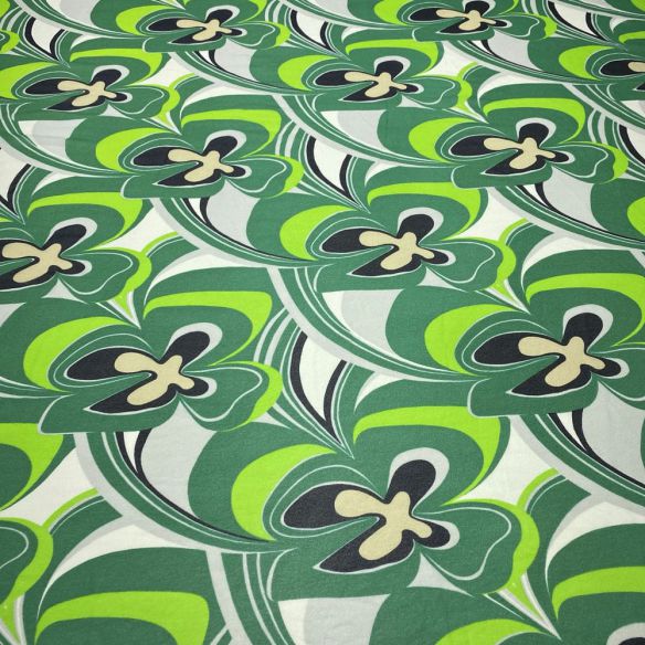 Tecido Musseline de Seda Floral Verde 2 • Luema Tecidos