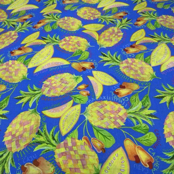 Tecido Viscolinho Frutas Tropical • Luema Tecidos