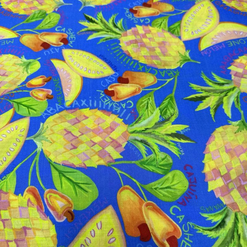 Tecido Viscolinho Frutas Tropical • Luema Tecidos