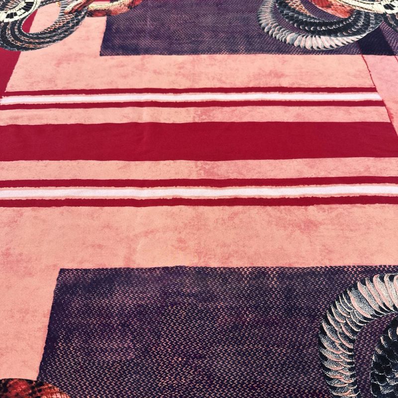 Tecido Crepe de Chine Seda Pura Snakes • Luema Tecidos Tecido Crepe de Chine Seda Pura Snakes • Luema Tecidos
