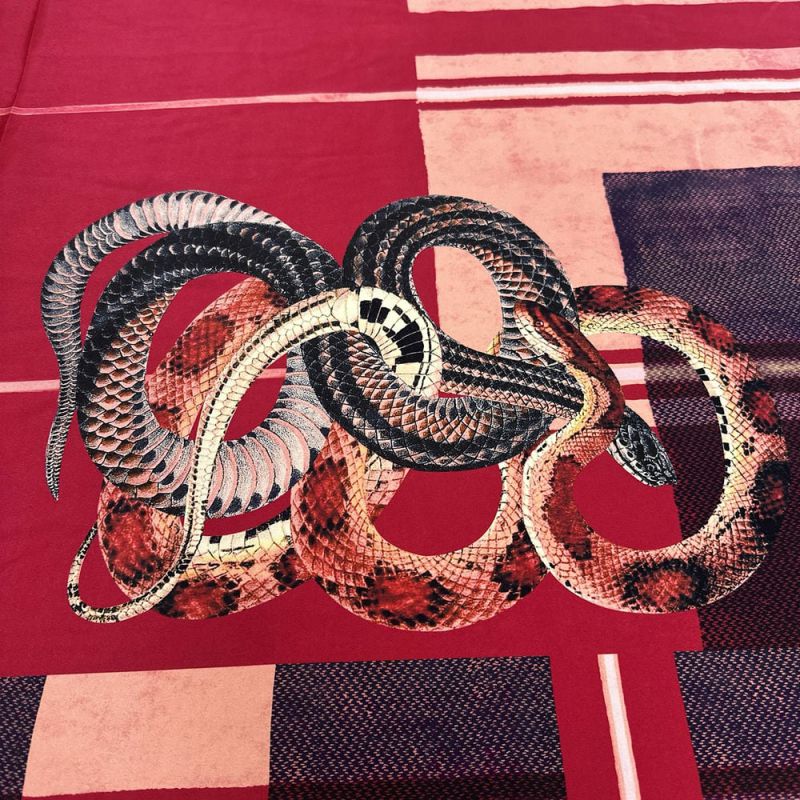 Tecido Crepe de Chine Seda Pura Snakes • Luema Tecidos Tecido Crepe de Chine Seda Pura Snakes • Luema Tecidos