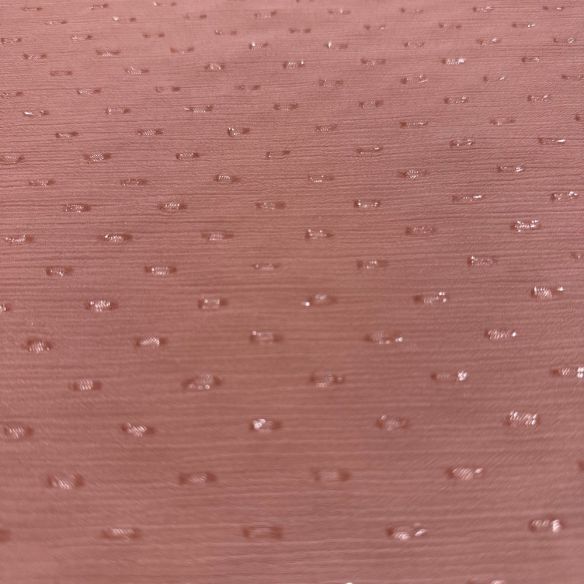 Tecido Musseline Poá Rosa Nude • Luema Tecidos