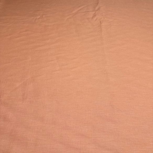 Tecido Linho Puro Laranja Light • Luema Tecidos