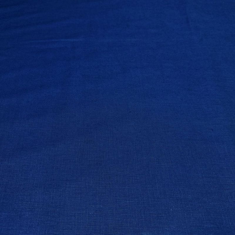 Tecido Linho Puro Azul Klein • Luema Tecidos