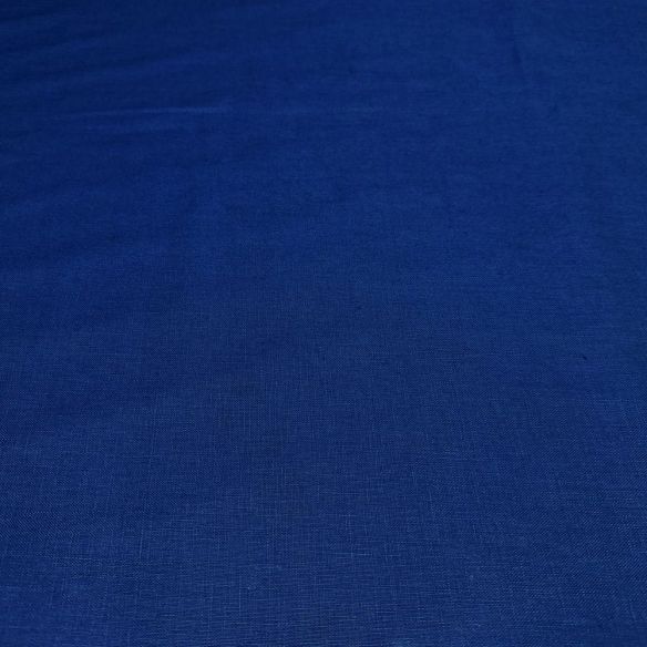 Tecido Linho Puro Azul Klein • Luema Tecidos