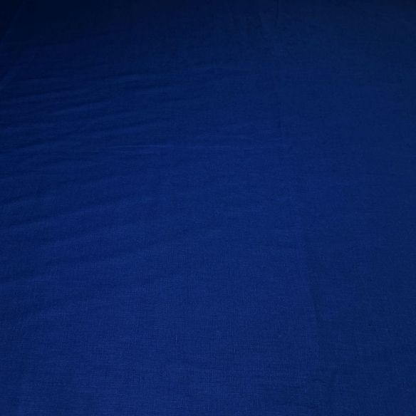 Tecido Linho Puro Azul Klein • Luema Tecidos