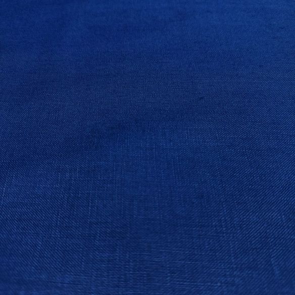 Tecido Linho Puro Azul Klein • Luema Tecidos