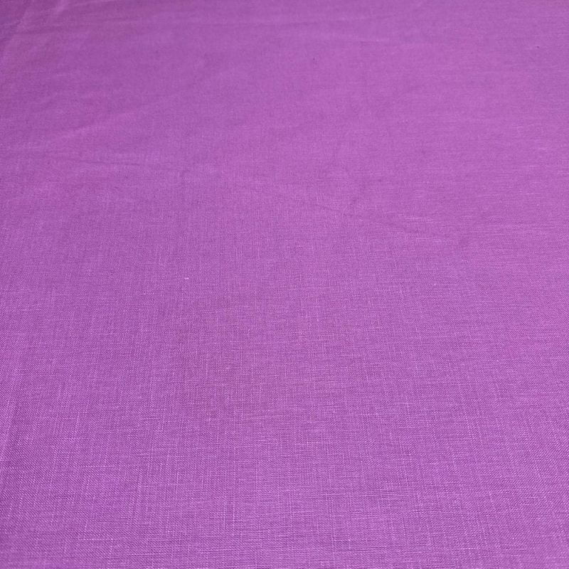 Tecido Linho Puro Rosa Haze • Luema Tecidos
