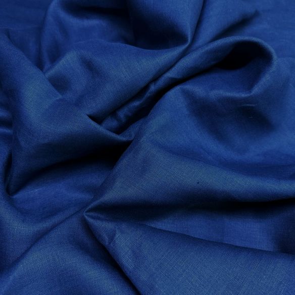 Tecido Linho Puro Azul Klein • Luema Tecidos