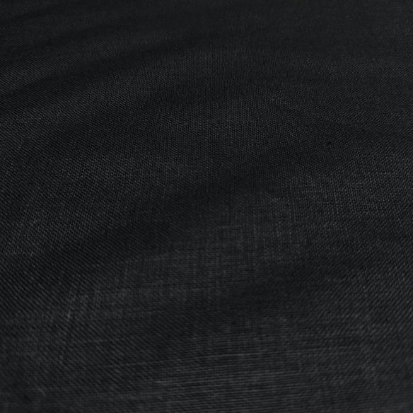 Tecido Linho Puro Preto • Luema Tecidos